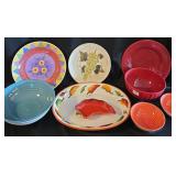 EBE137 - Colorful Plates, Platters and Bowls 