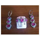 EBE138- Ruby Ring And Earrings