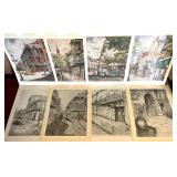 EBE189 1980’s Prints Of New Orleans Art By Archie’s Sketches Publishing