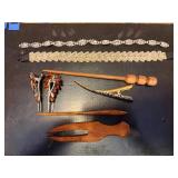 EBE199 - Vintage-Style Treasures: Hair Accessories & Lace Bobbin Craft Set
