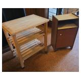 EBE229 - Rolling Cart and Side Table 