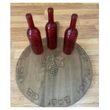 PHS065 - German Bread Board & Hurricane Lanterns