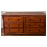 PHS077 6- Drawer Wooden Dresser 
