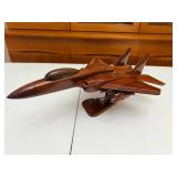 PHS110 - F15 Eagle Mahogany Wooden Airplane Model