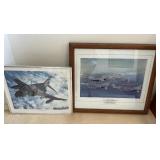 PHS116 - Vintage Hawaii Nat’l Guard F-4 Phantom & F-15 Framed Photos 