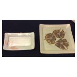 JYR003 Two Signed Pottery Pieces Signed by Local Artist "Diane"