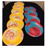 JYR004 Ten Heavy Duty Gibson Elite Line Melamine Dinner Plates