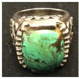 JYR016 New in Box Sterling Silver & Turquoise Silpada Ring