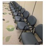 WGG004 Ten SAFCO Padded Stacking Chairs 