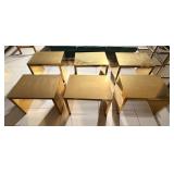 WGG056 Gold Toned Solid Modern Display Tables 