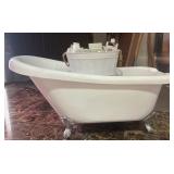 WGG060 Bathtub With Light Equipment And Decorative Metal Tub 