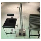 WGG067 (2) Modern Barstools and Acrylic Partition