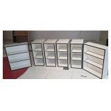 WGG087 Black and White Open Shelving Units (6)
