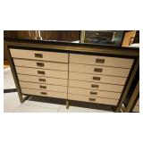WGG100 Twelve-Drawer Campaign Style Chest Of Drawers