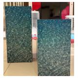 WGG125 (2) Decorative Pedestals With High Glass Tops