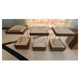 WGG128 (3) Glass Cabinet Display Cases 