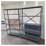WGG150 Five-Tier Metal Shelving Units (2)