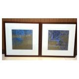 WGG166 Two Framed Fine Art/ Hawaiian Printmaker Prints 