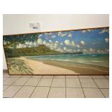 WGG354 Beach Painting With Diamond Head