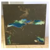 WGG362 Large Framed Abstract Art Painting