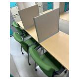 WGG377 Desk With Three Office Chairs