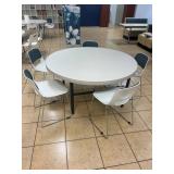 WGG384 Lifetime Circular Table With Five Chairs
