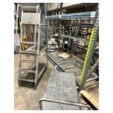 WGG437 Set Of Rolling Shelved Stepladder & Flatbed