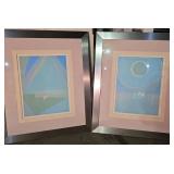 WGG508 Pair of Kathryn Doherty Prints 