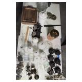 WGG511 Assortment Of Decor Items And Two Tables 