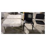 WGG518 Armless Lounge Benches & 2 Modern Chairs