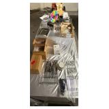 WGG519 Mystery Lot Of Decor Items And Three Tables 