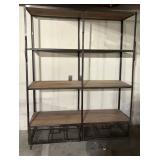 WGG524 Metal Frame Shelf With Three Shelves And Wire Crates 