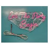WGG575 Let The Party Begin Neon Sign