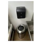 WGG625 Paper Towel Dispenser & Stainless Steel Trash Can