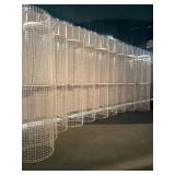 WGG627 Staking White Wire Pedestals/ Tables 