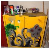 WGG676 Yellow Flammable Safety Storage Cabinet w/ Paint Extras 