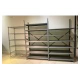 WGG713 Grey Industrial Steel Shelving & Wire Chrome Shelves