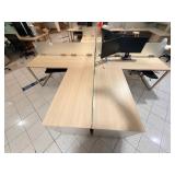 WGG730 Four L-shaped Office Desk Bundle 