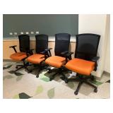 WGG741 Four Swivel Adjustable Office Chairs