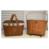 MMC004 Two Large Vintage Longaberger Baskets