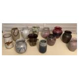 MMC052 Twelve Art Pottery Ceramic Vases