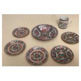 MMC062 Chinese Porcelain Rose Medallion Dishes