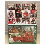 MMC073 Two Fun Dog Themed Jigsaw Puzzles New