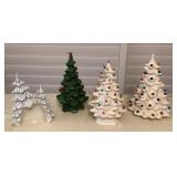 MMC081 Vintage Ceramic Christmas Trees