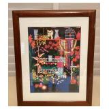 MMC085 Koa Framed Rosalie Prussing Picture Of Flower Shop