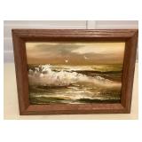 MMC094 Framed Original Seascape Painting 