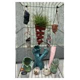 MMC143 Thirteen Tillandsia Air Plant Vessels & Air Plants