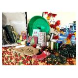 KKS003- Christmas Tree Stand, Lights, And Huge Mix Of Wrapping Paper! 