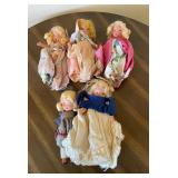 KKS120 - Five Precious Vintage Dolls