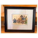 HKA006 - Japanese Framed Bowmen Artwork 